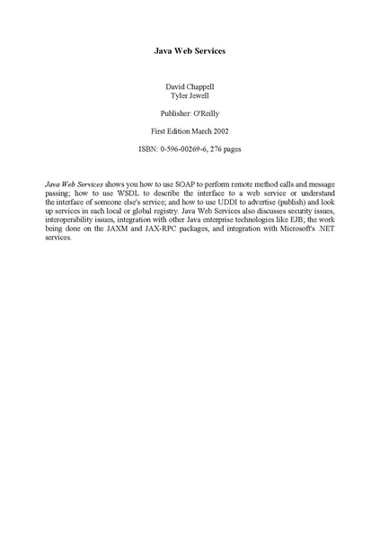 File:Java Web Services (1e 2002).pdf