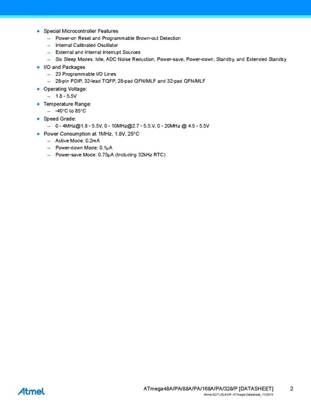 File:Atmel-8271-8-bit-AVR-Microcontroller-ATmega48A-48PA-88A-88PA-168A-168PA-328-328P datasheet Summary.pdf