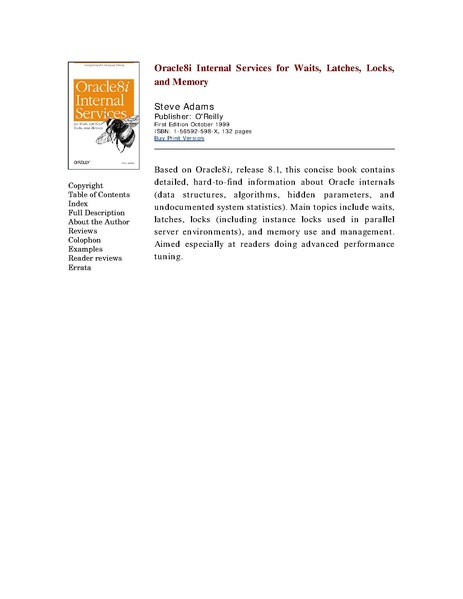 File:Oracle 8i Interal Service (1e 1999).pdf
